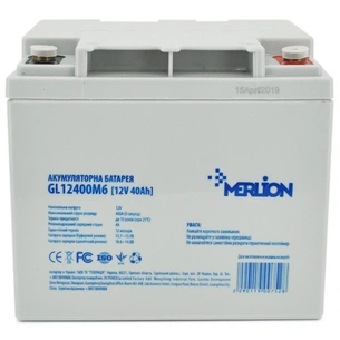Батарея до ДБЖ Merlion 12V-40 Ah GEL (GL12400M6 GEL) зображення 1