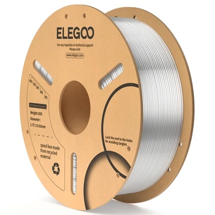 Пластик для 3D-принтера ELEGOO PLA 1кг, 1.75мм, transparent (50.203.0514) зображення 1