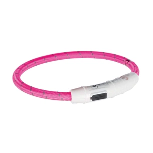 Нашийник для тварин Trixie світиться з USB M-L 45 см/7 мм рожевий (4053032127074) зображення 1