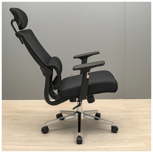 Офісне крісло Richman Вектор Про Хром М-2 Сітка Чорна (R00000053311) - зображення 5