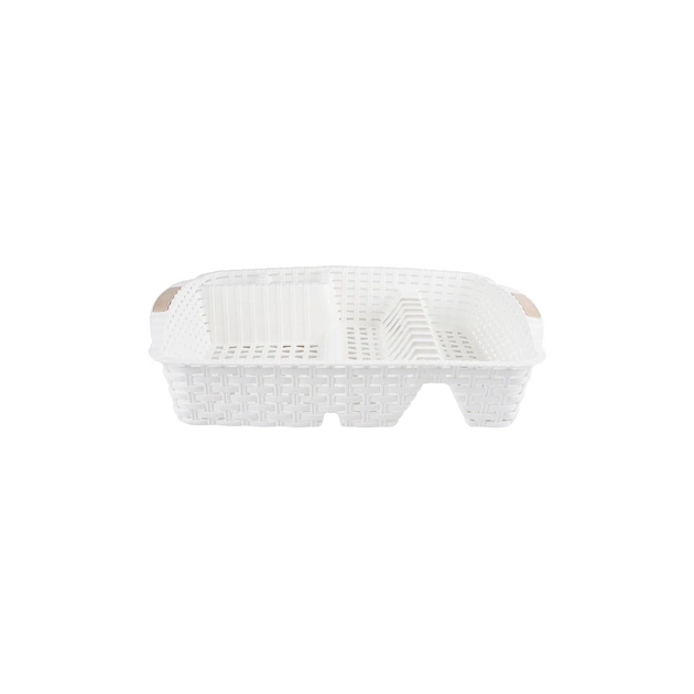 Сушарка для посуду Violet House 0757 Ротанг White (0757 Роттанг WHITE сушка д/пос.4) - picture 2