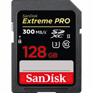 Карта пам'яті SanDisk 128GB SDXC class 10 UHS-II U3 V90 Extreme Pro (SDSDXDK-128G-GN4IN) зображення 1