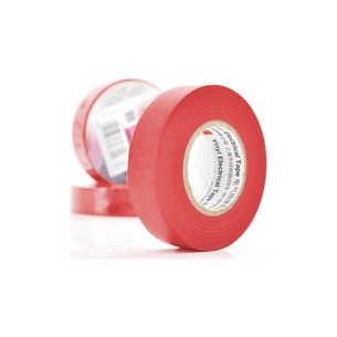 Ізоляційна стрічка 3M 0.15мм x 18мм x 20м Red, от -10°С до +80°С (0,15мм*18мм*20м_R) изображение 1