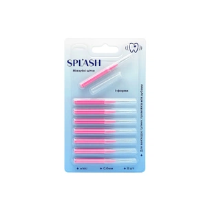 Щітки для міжзубних проміжків Splash М'які 0.6 мм 8 шт. (4820266833008) зображення 1