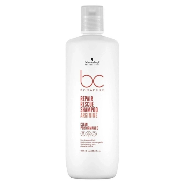 Шампунь Schwarzkopf Professional ВС Bonacure Repair Rescue Shampoo Arginine Clean Performance 1 л (4045787724073) - изображение 1