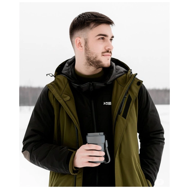 Термокружка Line Art Comfy 380 мл сірий (60022222LA-07) - зображення 7