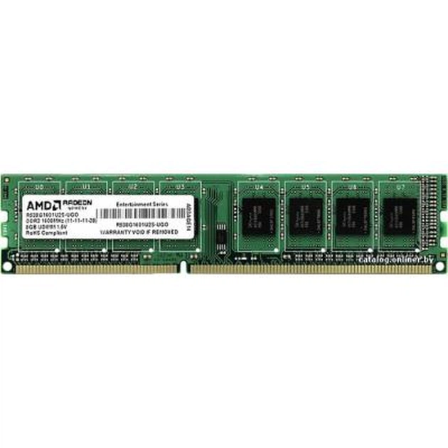 Модуль пам'яті для комп'ютера DDR3 8GB 1600 MHz RETAIL AMD (R538G1601U2S-URETAIL) - изображение 1