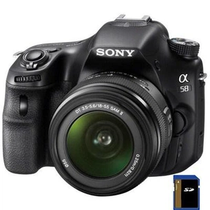 Цифровий фотоапарат Sony Alpha A58 + 18-55mm kit (SLTA58K.CEC) зображення 1