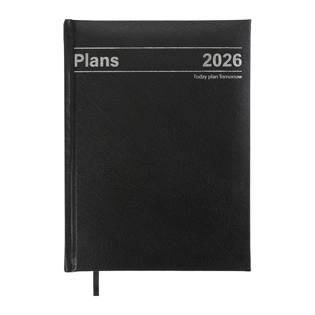 Тижневик Buromax датований 2026 STYLE, А5 чорний (BM.21120-01) - изображение 1