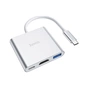 Концентратор HOCO USB-C to USB3.0+HDMI+PD HB14 Silver (6931474725790) - зменшене зображення 3