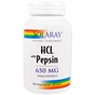 Пробіотики Solaray Бетаїн HCL і Пеппсін, HCL with Pepsin, 650 мг, 100 вегетаріа (SOR-04814) - зменшене зображення 1