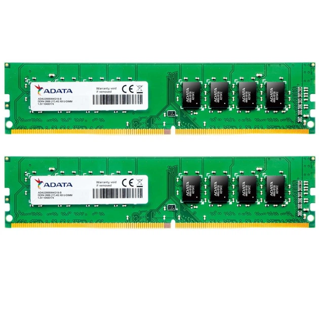 Модуль пам'яті для комп'ютера DDR4 16GB (2x8GB) 2666 MHz ADATA (AD4U266638G19-D) - изображение 1