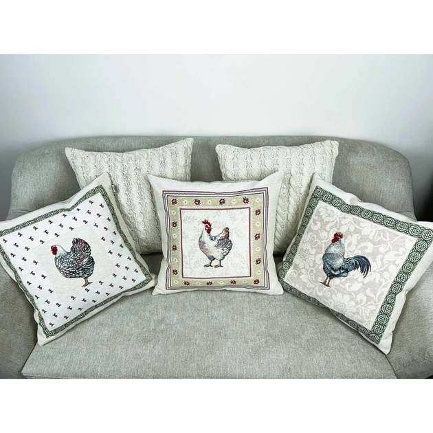 Наволочка Прованс декоративна Сіра курочка 45х45 (026001) - picture 4