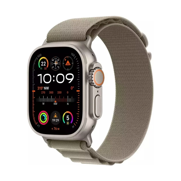 Ремінець до смарт-годинника Apple 49mm Olive Alpine Loop - Large (MT5V3ZM/A) - изображение 1