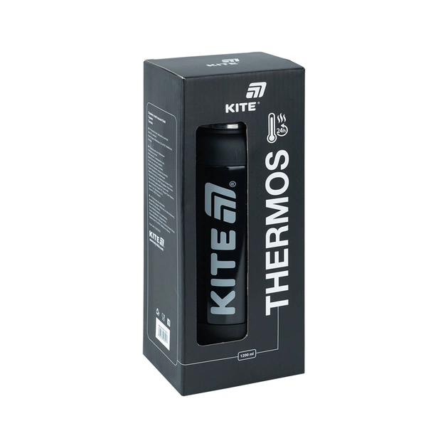Термос Kite 1200 мл, чорний (K25-1225-1) - зображення 6