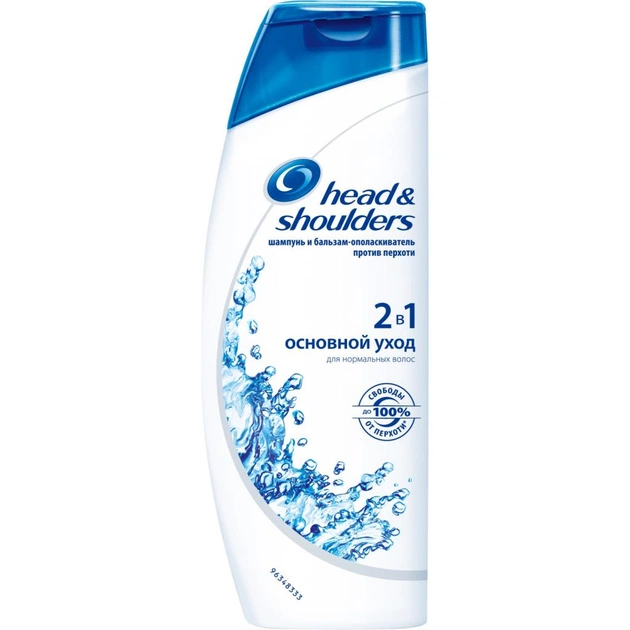 Шампунь Head & Shoulders проти лупи 2 в 1 Основний догляд 200 мл (5601059062534) - изображение 1