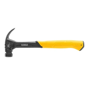 Молоток DeWALT CURVE-CLAW, суцільнометалевий, 454 г, з гвоздодером. (DWHT51002-0) зображення 1