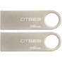 USB флеш накопичувач Kingston 2x16GB DataTraveler SE9 USB 2.0 (DTSE9H/16GB-2P) - уменьшенное изображение 1