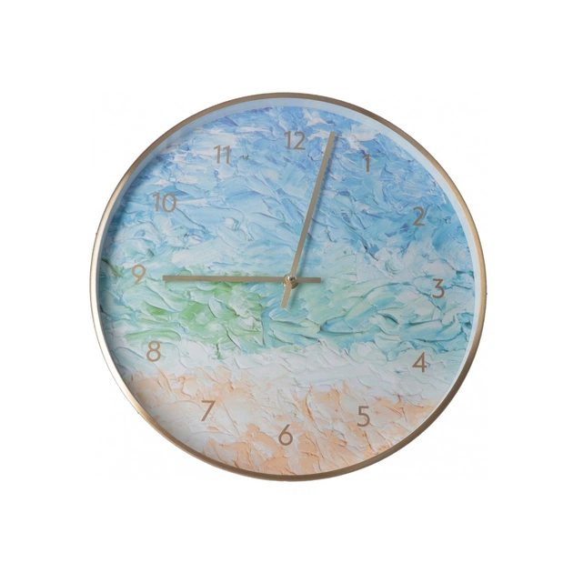 Настінний годинник Optima Sea металевий, блакитний (O52094) - picture 1