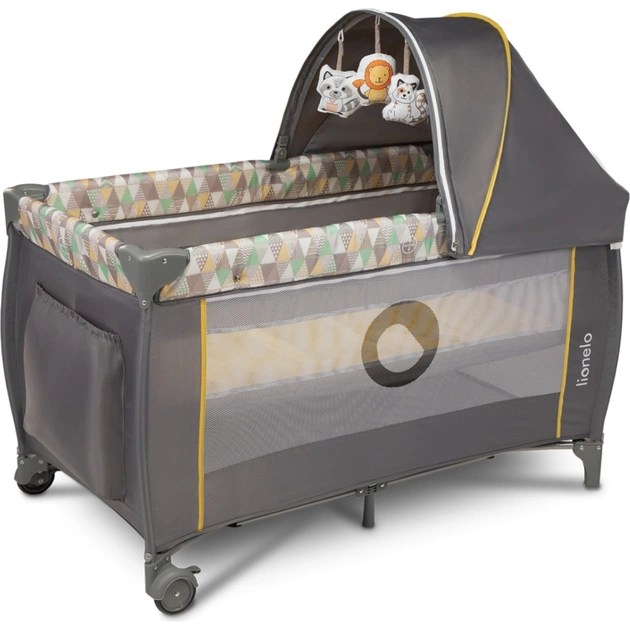Дитячий манеж Lionelo Sven Plus Yellow Scandi (LO-SVEN PLUS YELLOW SCANDI) - picture 2