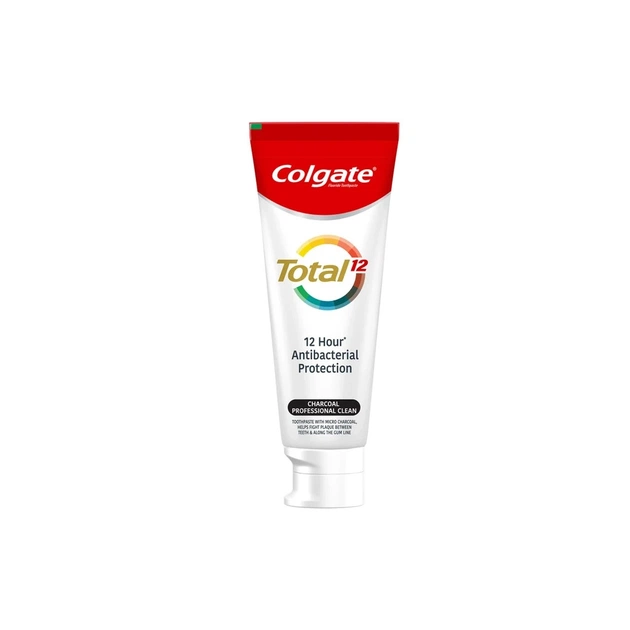 Зубная паста Colgate Total Charcoal & Clean Антибактериальная с активированным углем 75 мл (6920354829406) - изображение 1