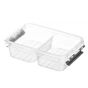 Харчовий контейнер ARDESTO Fresh двосекційний 2х0.25л, пластик, прямокутна, сірий (AR1302R) - зменшене зображення 4