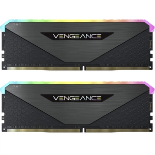 Модуль пам'яті для комп'ютера DDR4 32GB (2x16GB) 3600 MHz Vengeance RGB RT Black Corsair (CMN32GX4M2Z3600C18) зображення 1