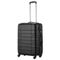 Валіза Wenger Amplar, середня, пластик, 4 колеса, чорна (653146) - зменшене зображення 1