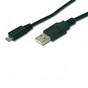Дата кабель USB 2.0 AM to Micro 5P 1.8m Digitus (AK-300127-018-S) - зменшене зображення 1
