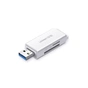 Зчитувач флеш-карт Ugreen USB 3.0 to TF + SD CM104 White (40753) - зменшене зображення 1