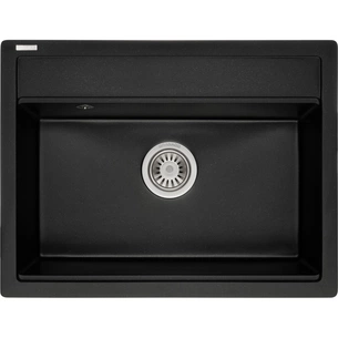 Мийка кухонна GRANADO ARTES black shine з сифоном (gr3601) зображення 1