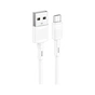Дата кабель USB 2.0 AM to Micro 5P 1.0m 2.4A PVC X83 white HOCO (6931474770899) - зменшене зображення 2