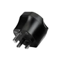 Переходник EU to UK 220V black Essager (ECTZH-YCC01-Z) - уменьшенное изображение 2