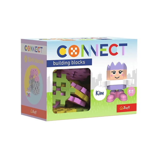 Конструктор Trefl Connect з ігровою фігуркою Kim 35 деталей (5900511620030) - зображення 1