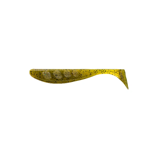 Силікон рибальський FishUP Wizzle Shad 5" 074 - Green Pumpkin Seed (4шт/уп) (1864.10.99) - изображение 1