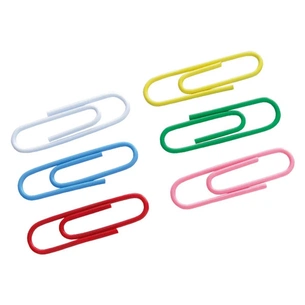 Скріпки канцелярські Axent rounded, colored, 28 мм, 100 шт. (4106-А) зображення 1