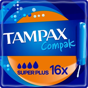 Тампони Tampax Compak Super Plus з аплікатором 16 шт. (8001841300399) изображение 1