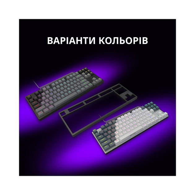 Клавіатура Lorgar Azar 514TKL RGB Mechanical USB UA Black/Grey (LRG-GK514TKL-BK-UA) - picture 11