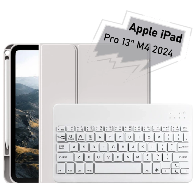 Чехол для планшета BeCover with keyboard Apple iPad Pro 13" M4 2024 Gray (713004) - изображение 1