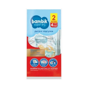 Підгузки Bambik Maxi 4 (7-18 кг) 2 шт. (43405840) зображення 1