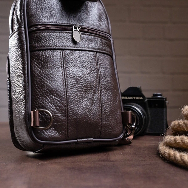 Сумка Vintage Чоловіча через плече Коричнева (14986) - зображення 7