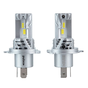 Автолампа PULSO LED-chips 7535/9-18v/2x28w/6000Lm/6500K (M6-H4) зображення 1