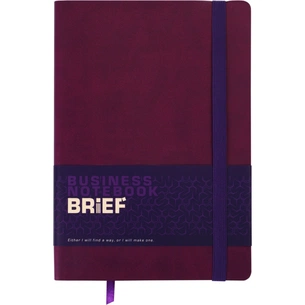 Книга записная Buromax Brief А5 96 листов, без линовки темно-красный (BM.295004-13) изображение 1