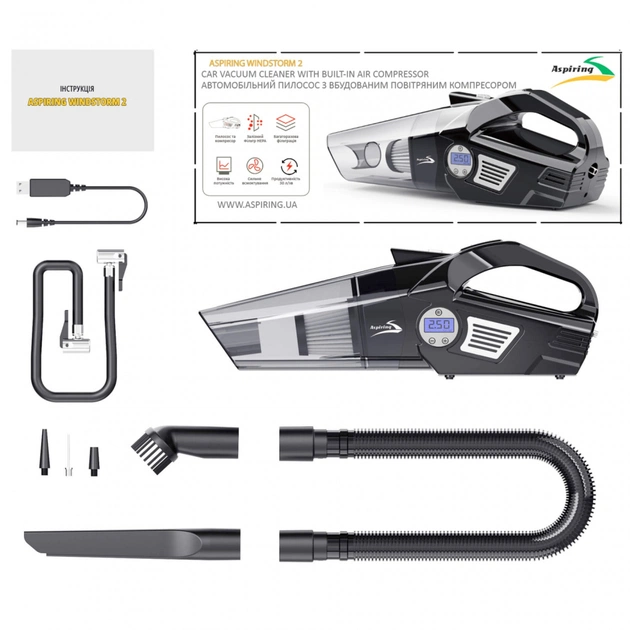 Пилосос Aspiring Windstorm 2 with inflator 2 in 1 - picture 6