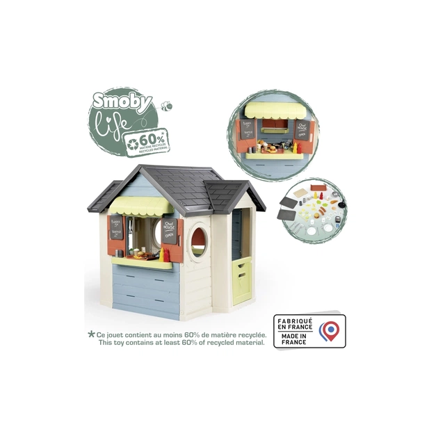 Игровой домик Smoby Life "Шеф Хаус" с кухней, кассой, наб. посуды и аксессуарами (7600810407) - изображение 3