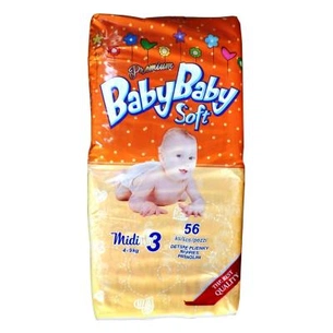 Підгузки BabyBaby Soft Premium Midi 3 (4-9 кг) 56 шт (8588004865556) зображення 1
