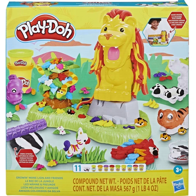 Набор для творчества Hasbro Play-Doh Лев та друзі (F7221) - изображение 1