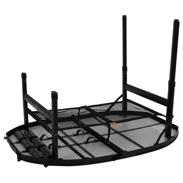 Туристичний стіл Bo-Camp Woodbine Oval 100x70 cm Black/Wood look (1404185) - picture 4