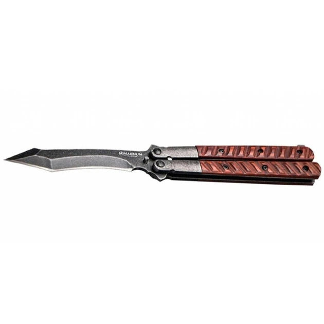 Ніж Boker Magnum Balisong Wood Tanto (06EX404) - изображение 1