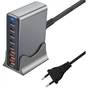 Зарядное устройство XoKo 2xUSB-C PD3.1 140W + 2xUSB-C PD100W + 1xUSB-C PD65W + 3xUSB QC30W GaN (QC-600) - уменьшенное изображение 3